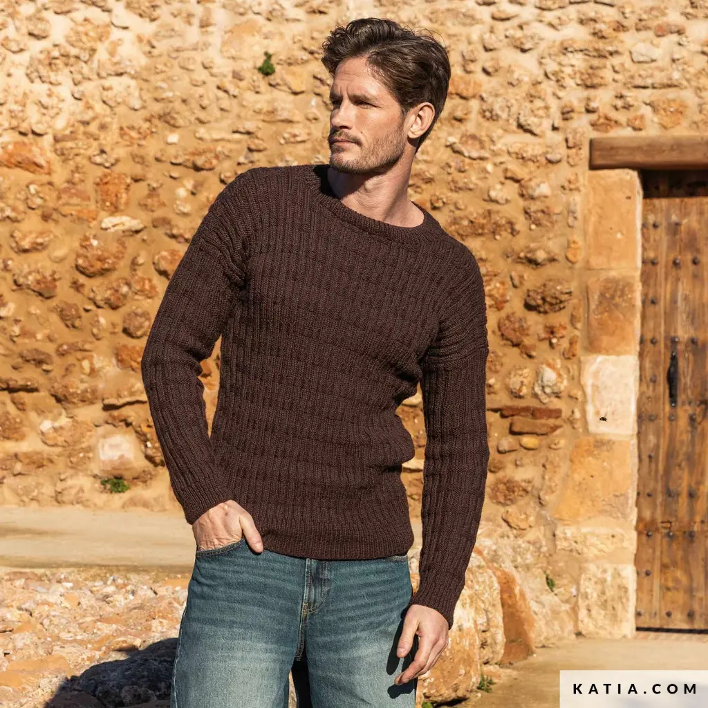 patron-tejer-punto-ganchillo-hombre-jersey-otono-invierno-katia-6343-26-g.webp
