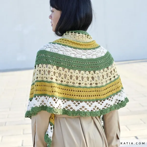 Kit Olivera chal semicircular de @bykaterinadesigns