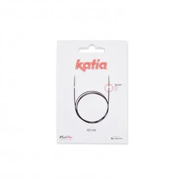 Cable giratorio 360º para agujas circulares de punto (40 cm)