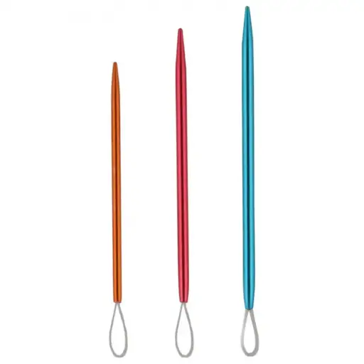 JUEGO 3 AGUJAS LANERAS NYLON